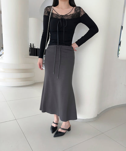 【Jasmine】スウェットタイトロングスカート