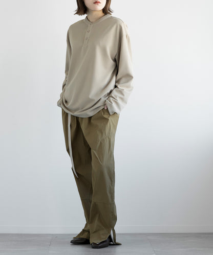 【aimoha MEN】HENLEY NECK PULLOVER ヘンリーネックプルオーバー