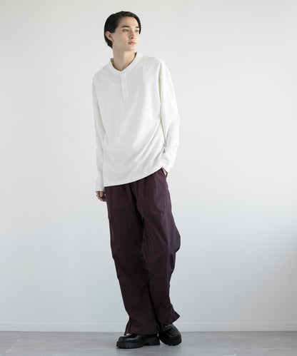 【aimoha MEN】HENLEY NECK PULLOVER ヘンリーネックプルオーバー