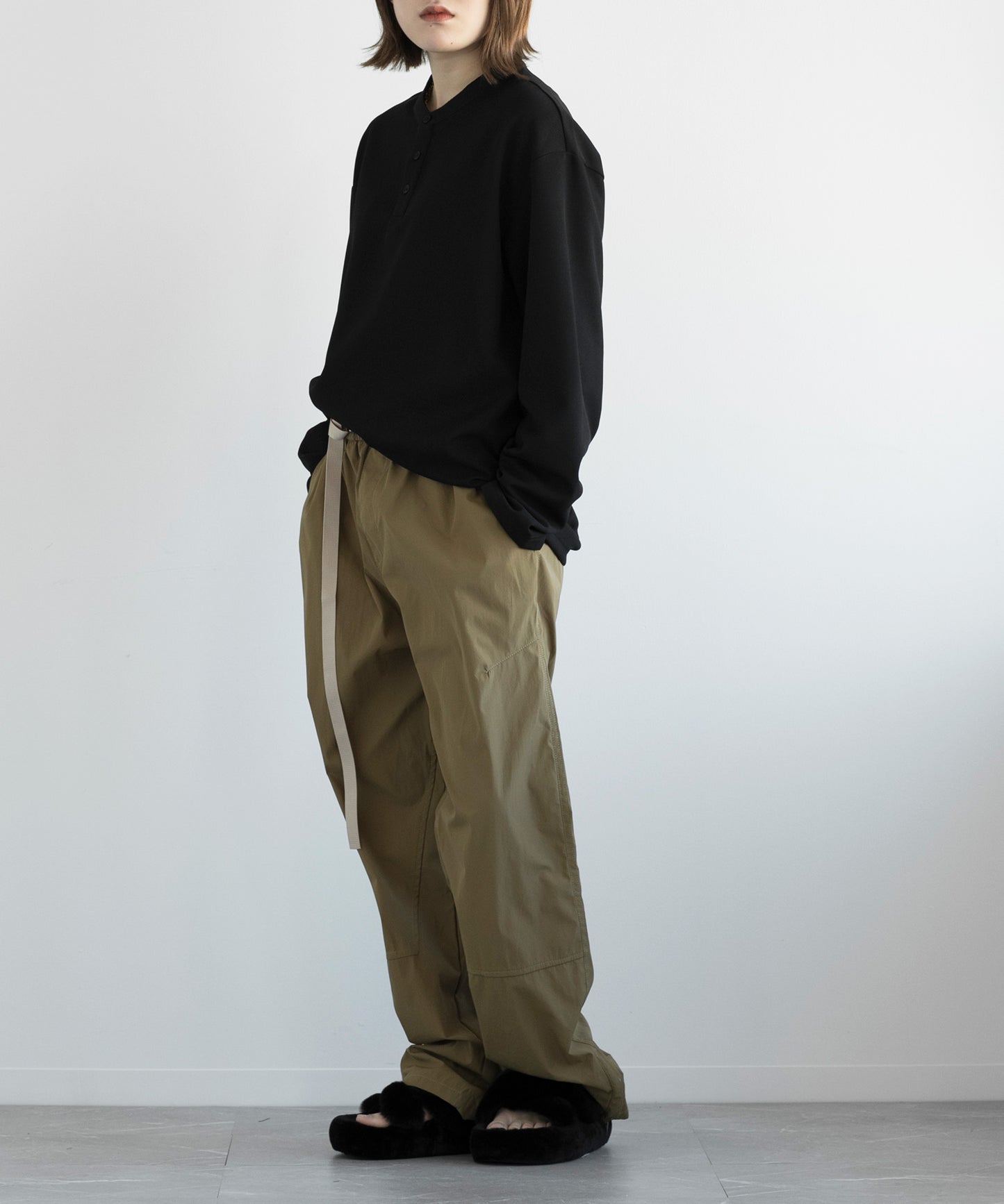 【aimoha MEN】HENLEY NECK PULLOVER ヘンリーネックプルオーバー