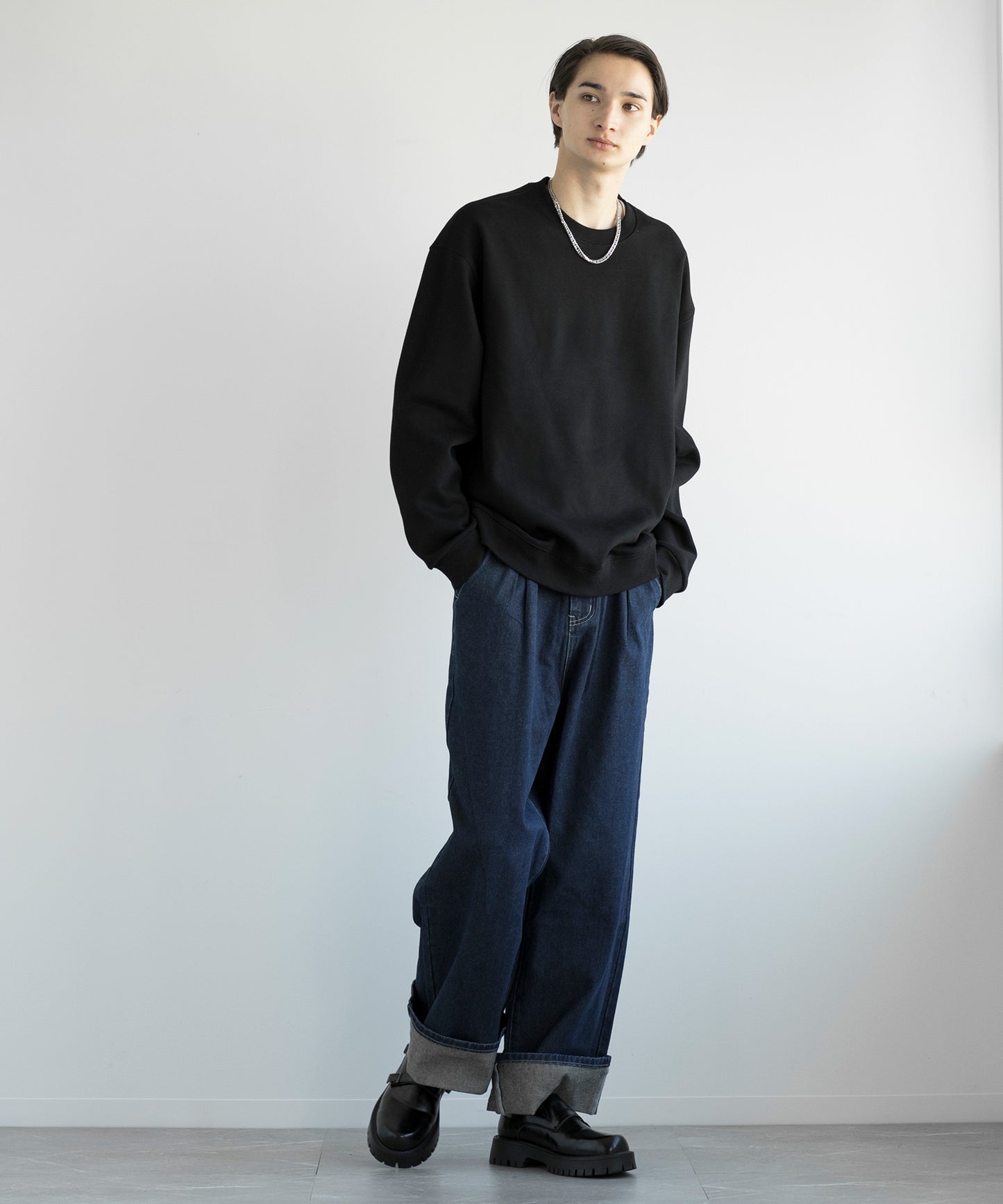 【aimoha MEN】HEAVY COTTON BASIC SWEAT ベーシック スウェット