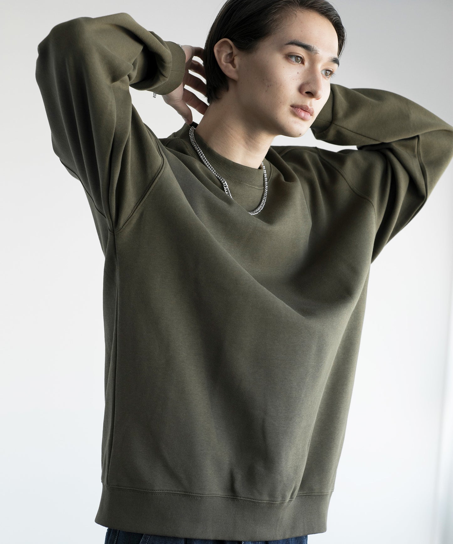 【aimoha MEN】HEAVY COTTON BASIC SWEAT ベーシック スウェット