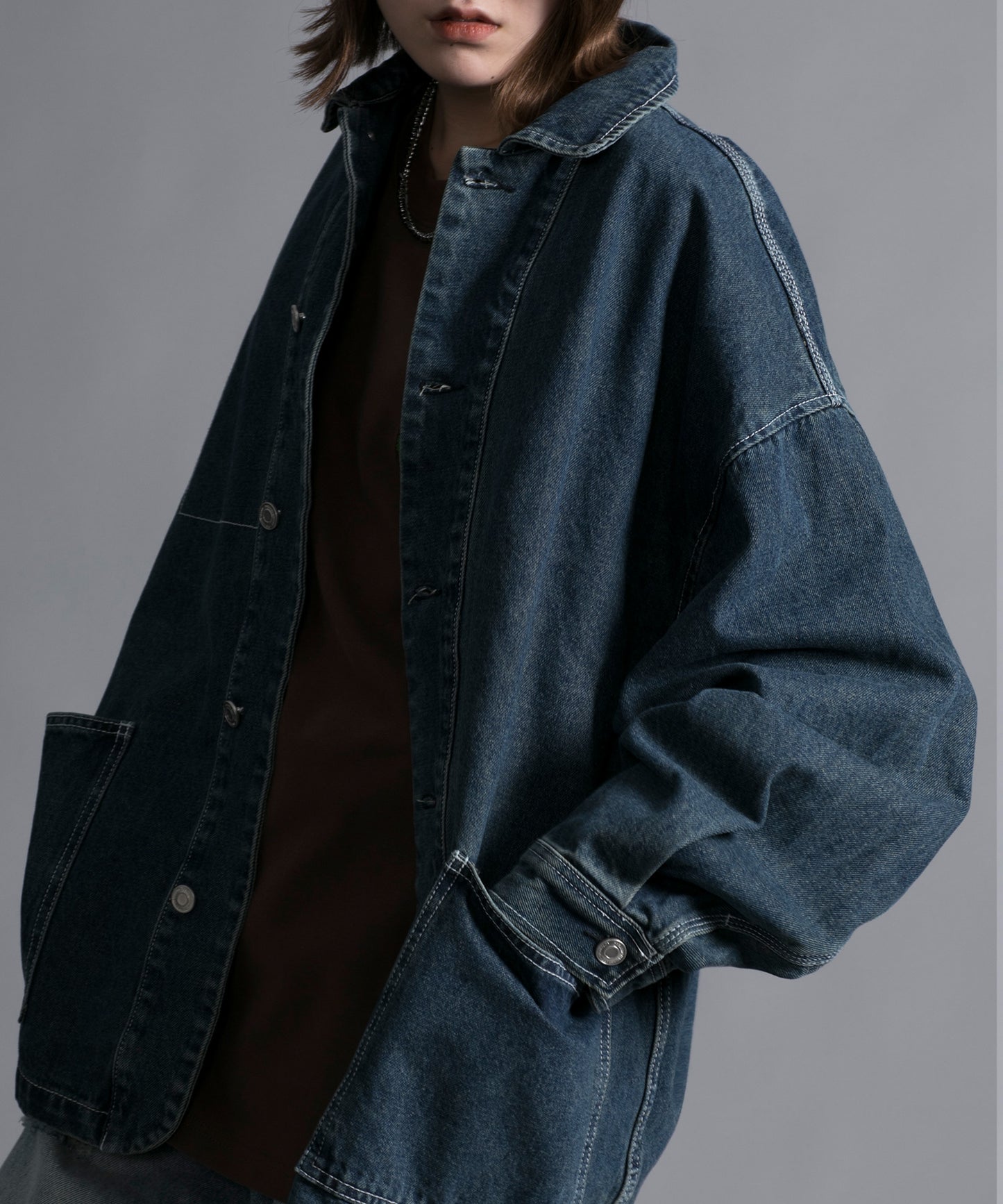 【aimoha neo】VINTAGE PROCESSED LOOSE FIT JACKET