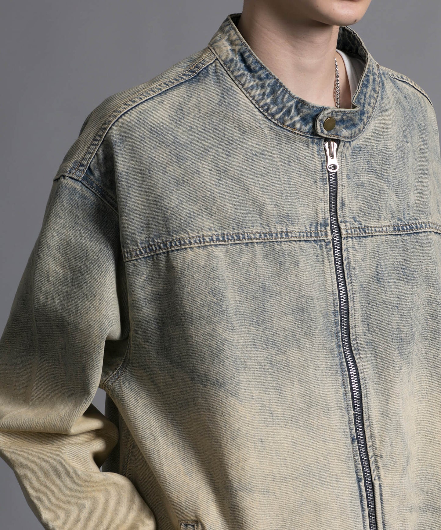 【aimoha neo】VINTAGE FADED　DENIM　JACKET