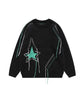[HOOK] Star pattern hanging thread design knit