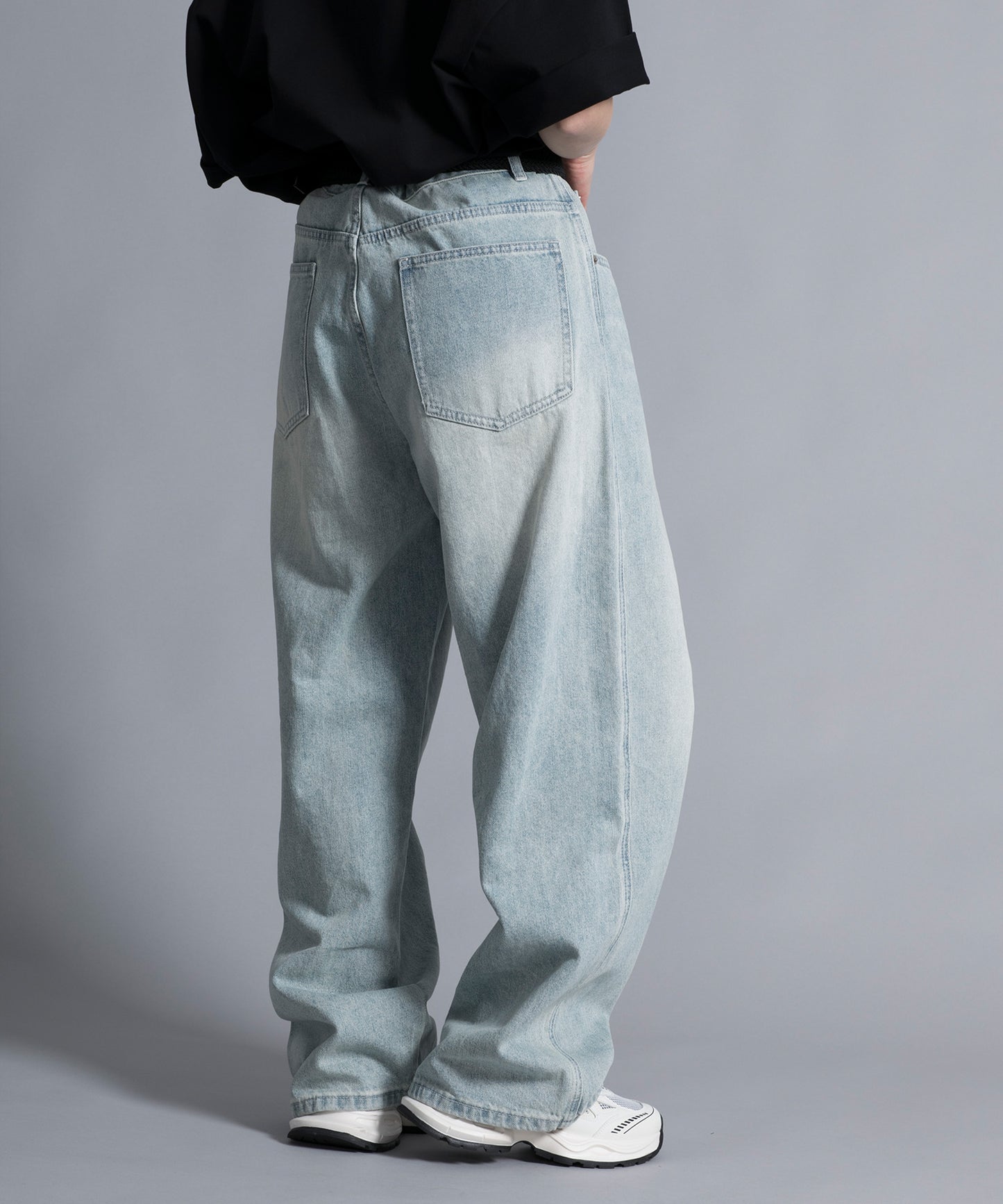 【aimoha neo】VINTAGE PROCESSED BAGGY JEANS