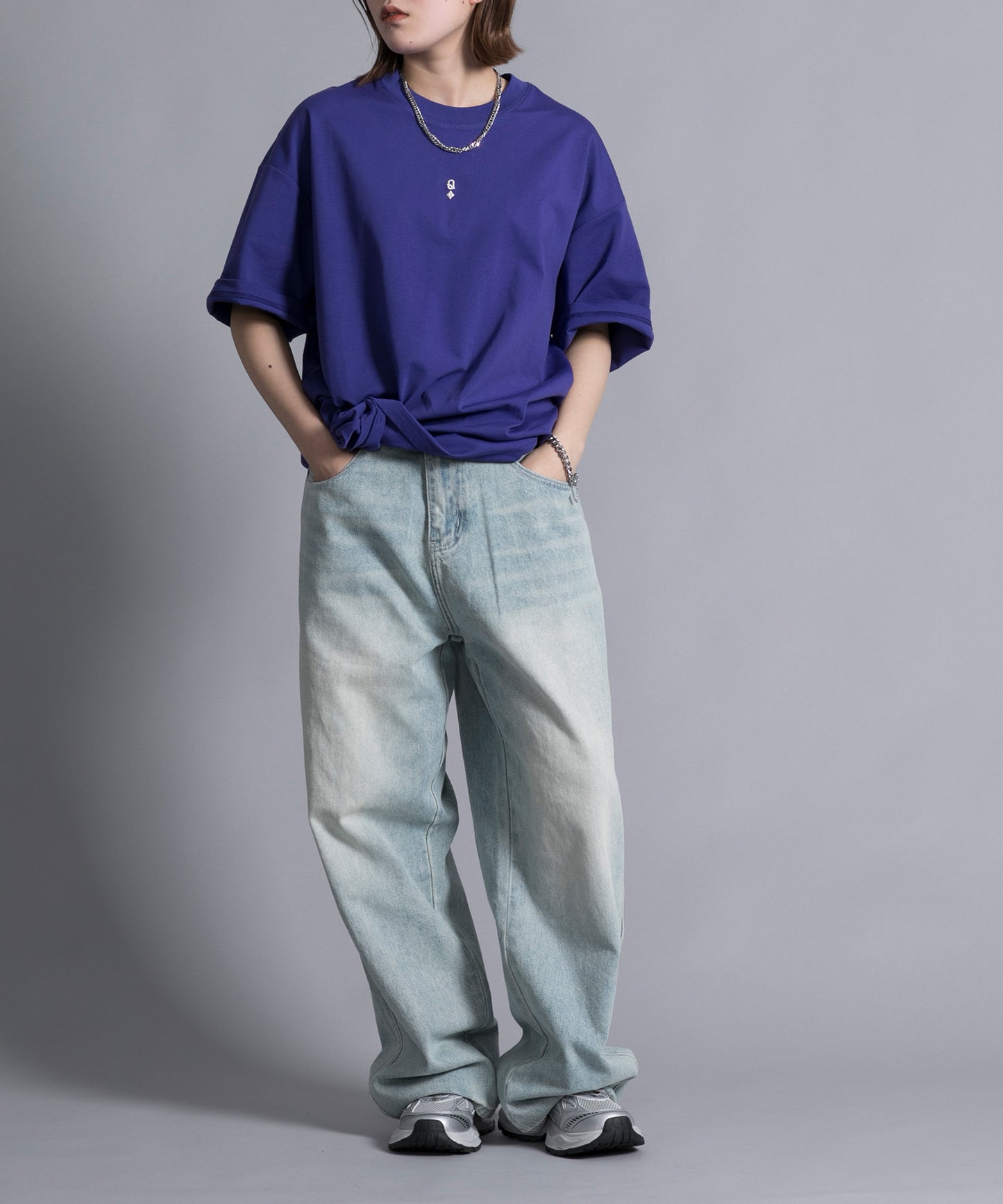 【aimoha neo】VINTAGE PROCESSED BAGGY JEANS