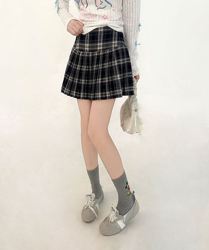 HOOK for girls　チェック柄 プリーツ ミニスカート