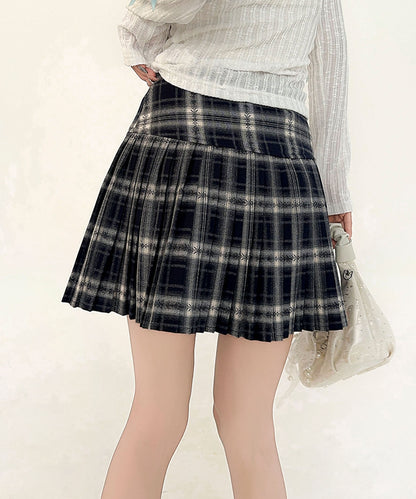 HOOK for girls　チェック柄 プリーツ ミニスカート