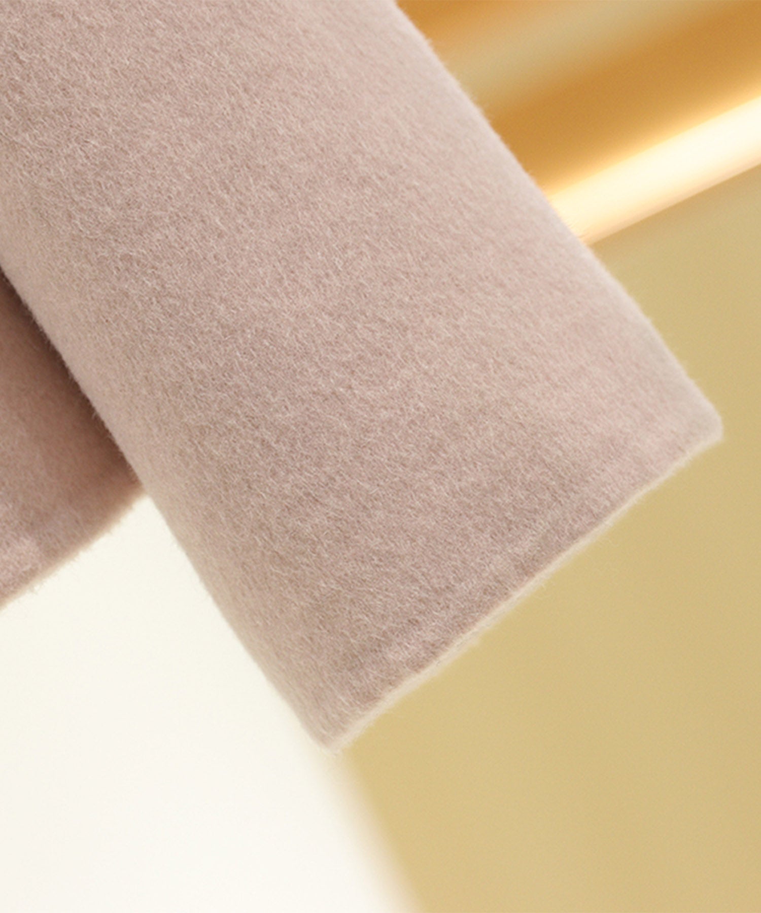 【Jasmine】リボンノーカラーリバーウールコート ショート丈