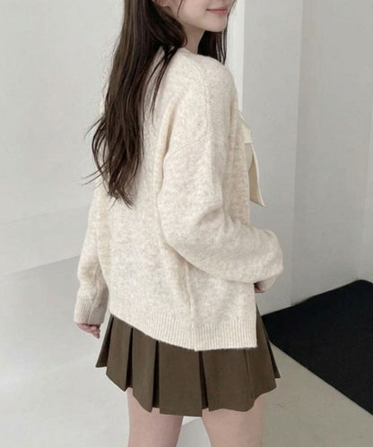 Jasmine Grandiflorum/リボンニットキャミロングカーデセット