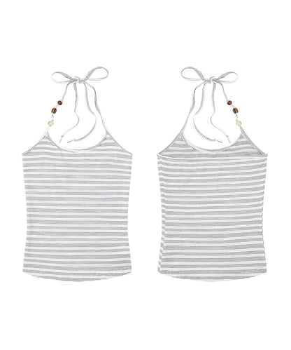 HOOK for girls　ホルターネックボーダーキャミソール