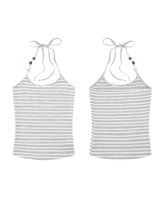 HOOK for girls　ホルターネックボーダーキャミソール