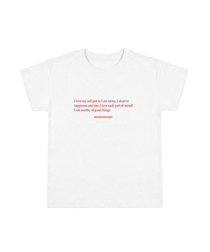 aimoha/ミニメッセージロゴTシャツ