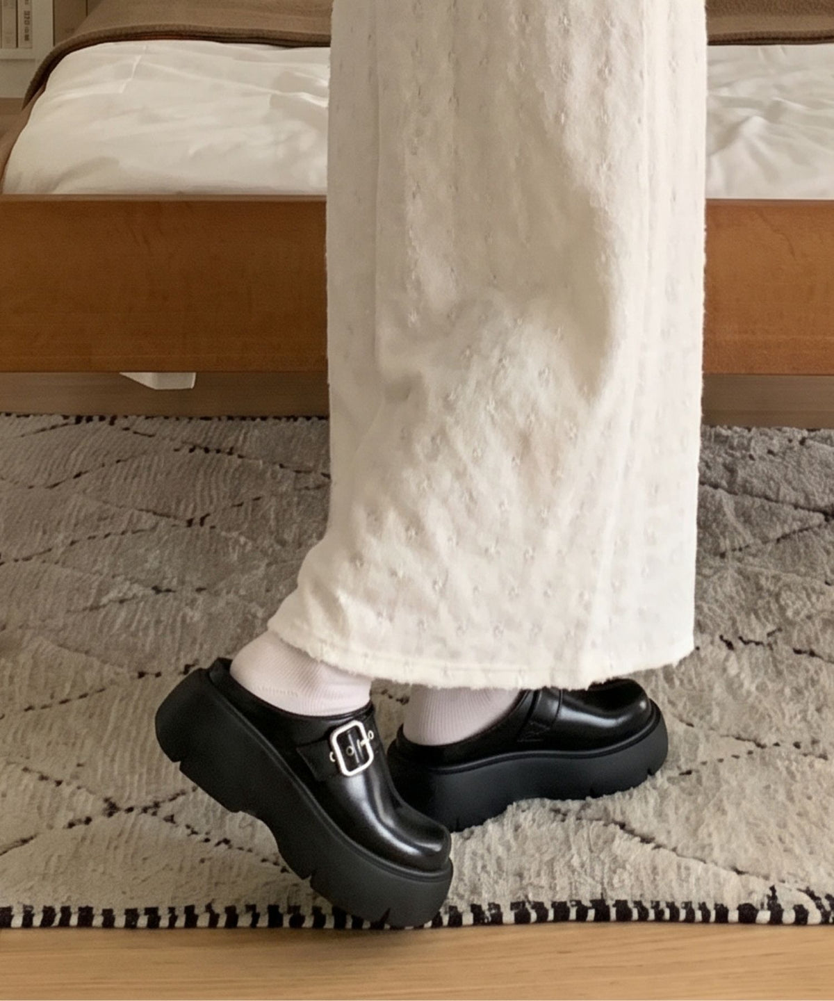 aimoha/厚底バックルデザインサボ