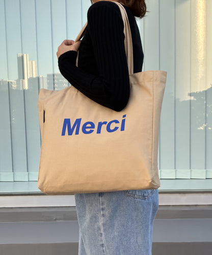 merciロゴトートバッグ