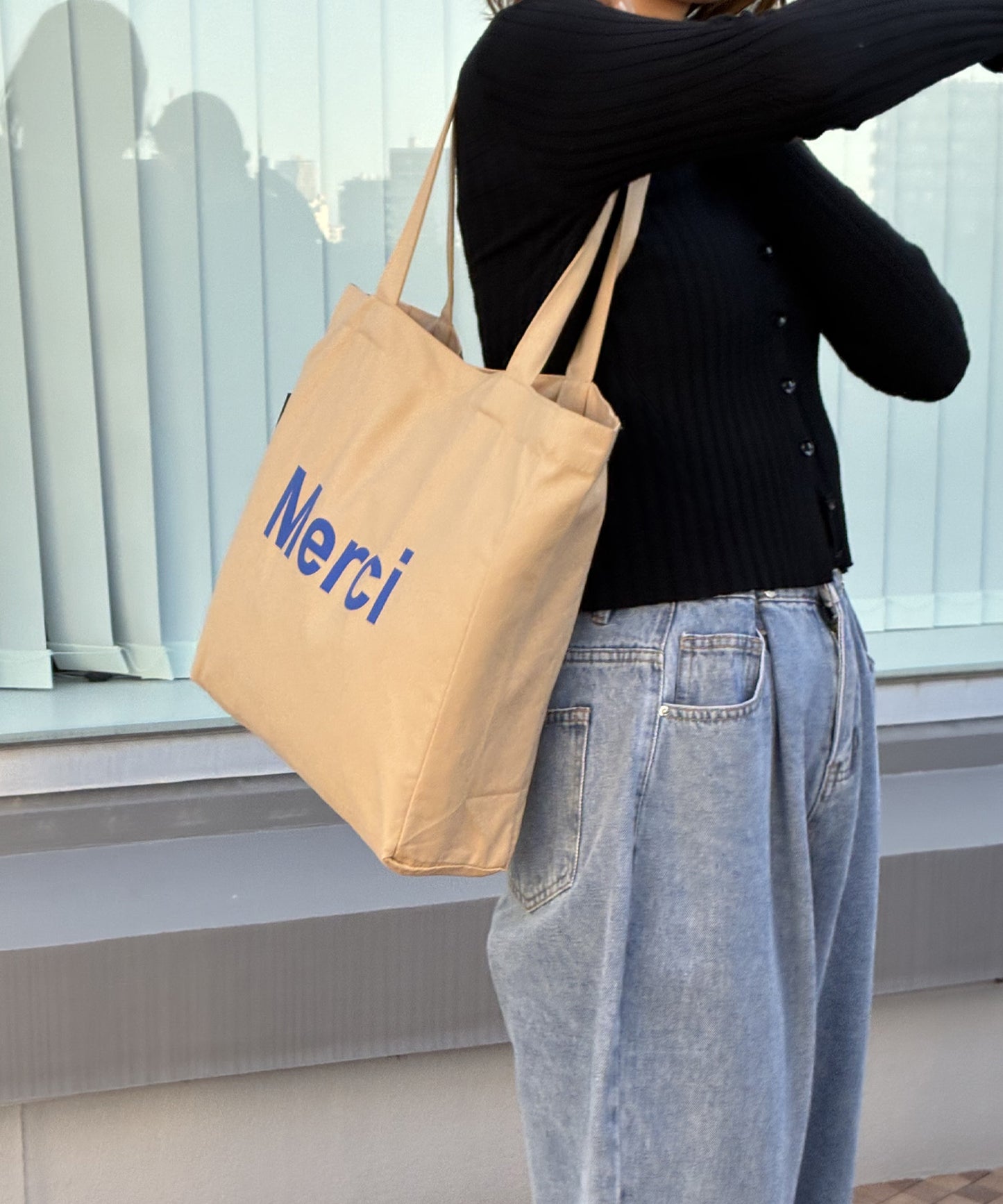 merciロゴトートバッグ