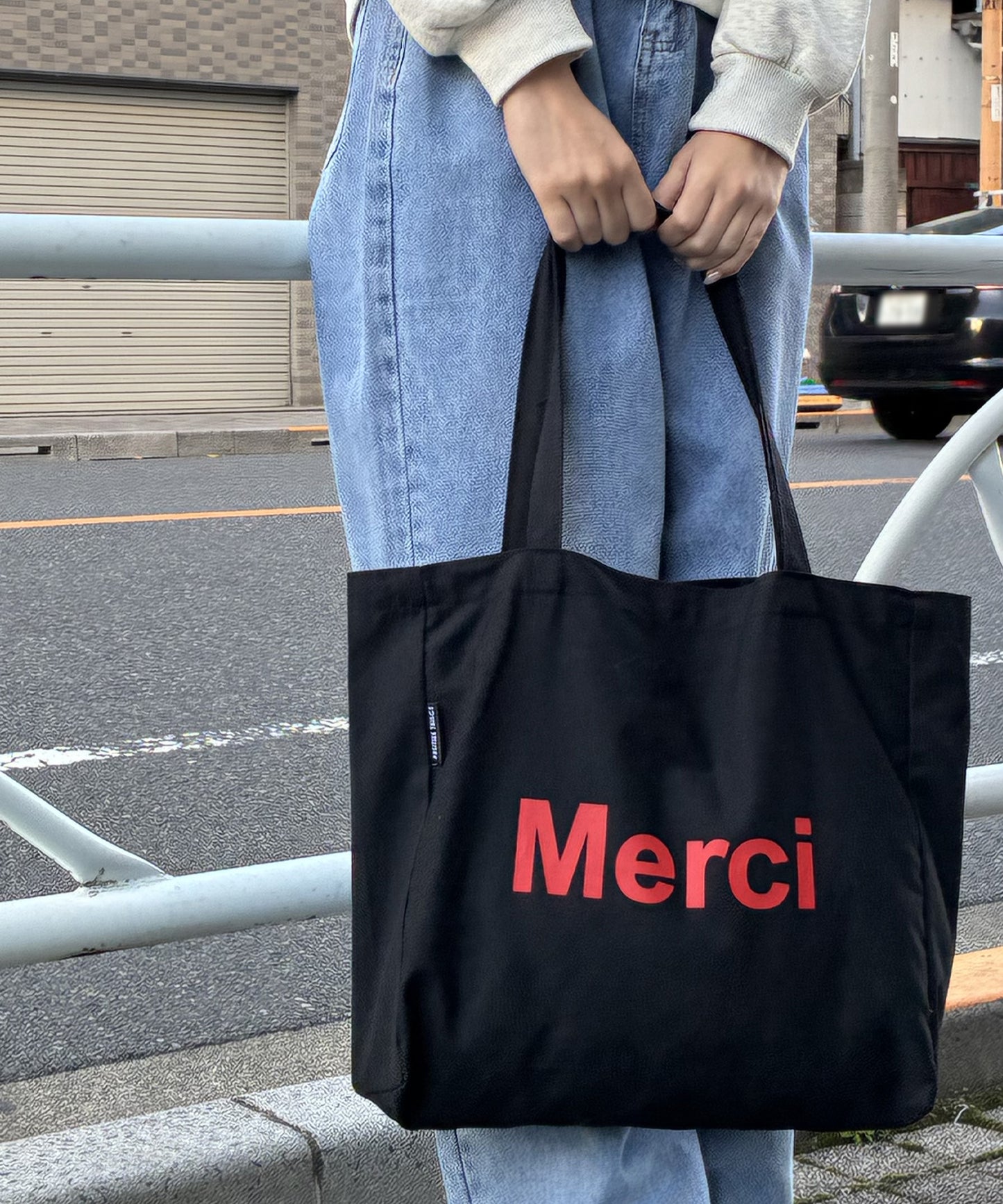 merciロゴトートバッグ