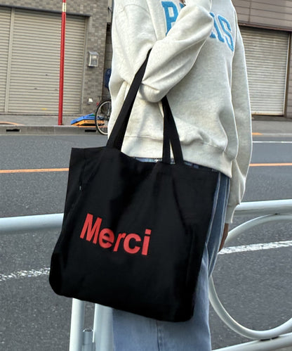 merciロゴトートバッグ