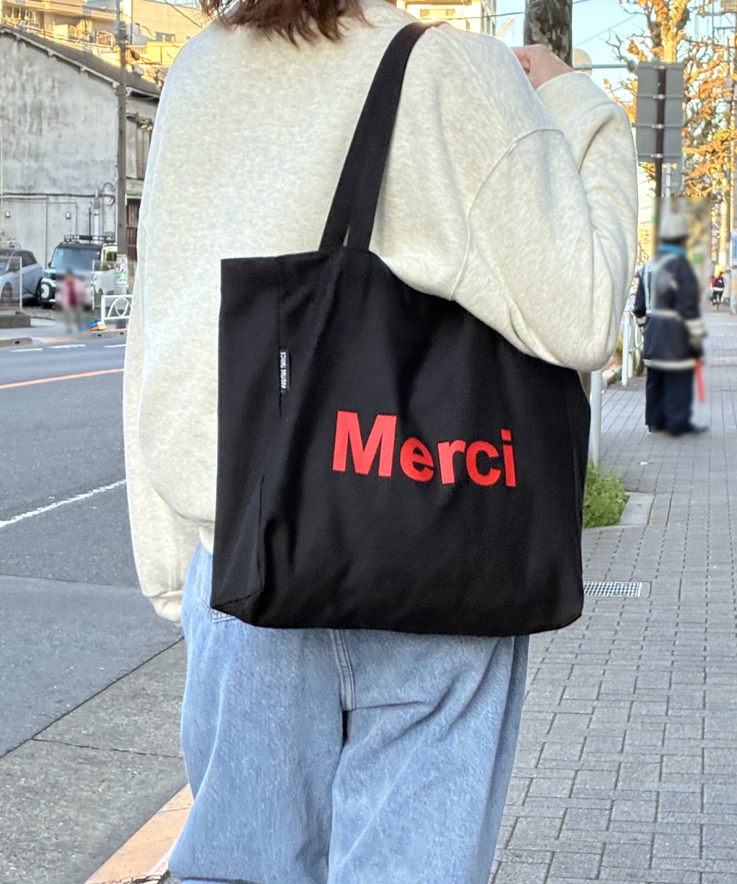 merciロゴトートバッグ