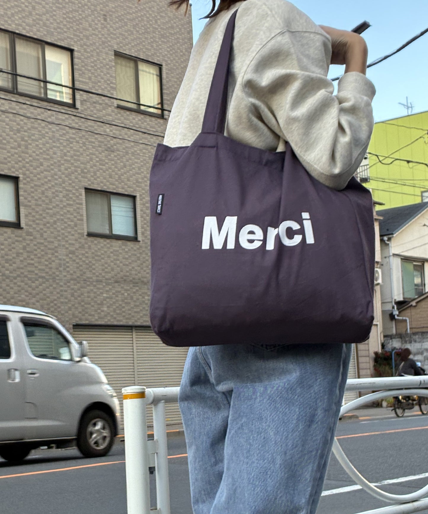 merciロゴトートバッグ