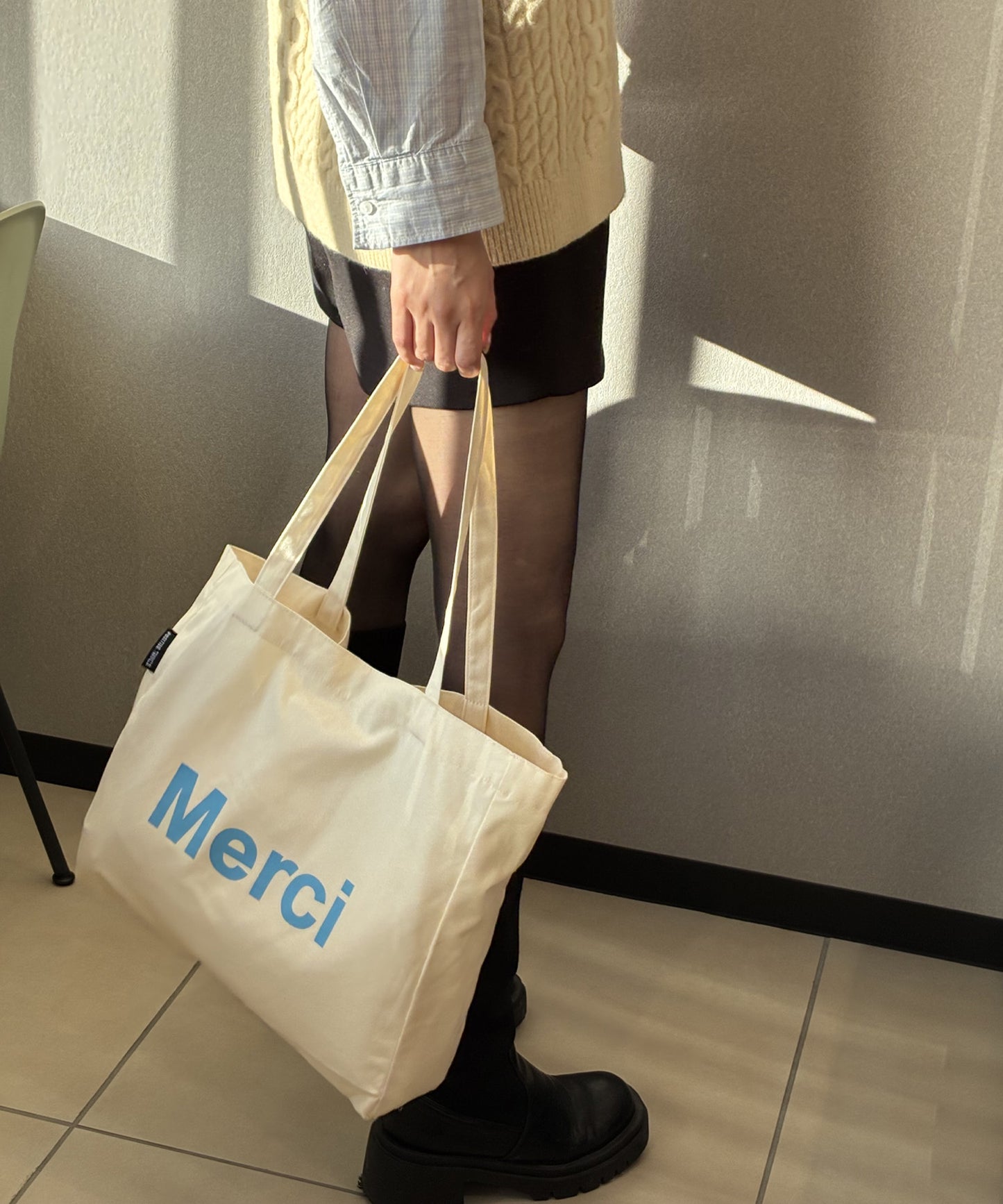 merciロゴトートバッグ