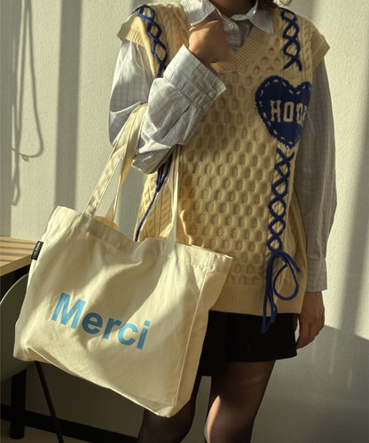merciロゴトートバッグ