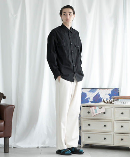 【aimoha MEN】SLIM STRAIGHT SLACKS スリムストレートスラックス