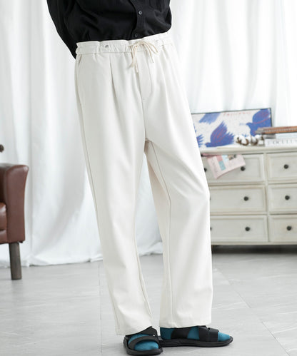 【aimoha MEN】SLIM STRAIGHT SLACKS スリムストレートスラックス