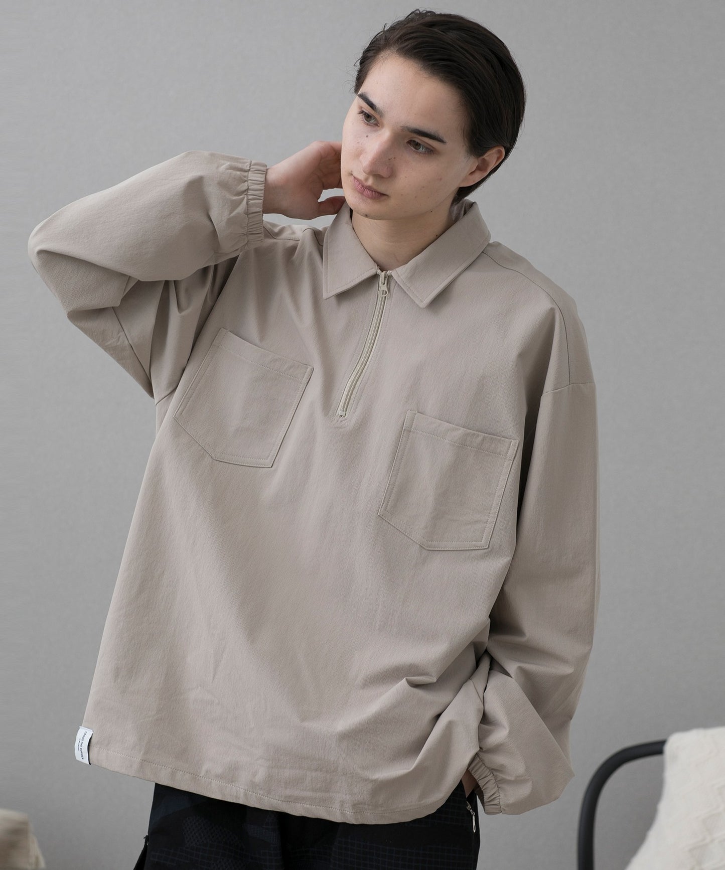 【aimoha MEN】FUNCTIONAL CPO SHIRT ファンクショナルCPOシャツ吸水速乾