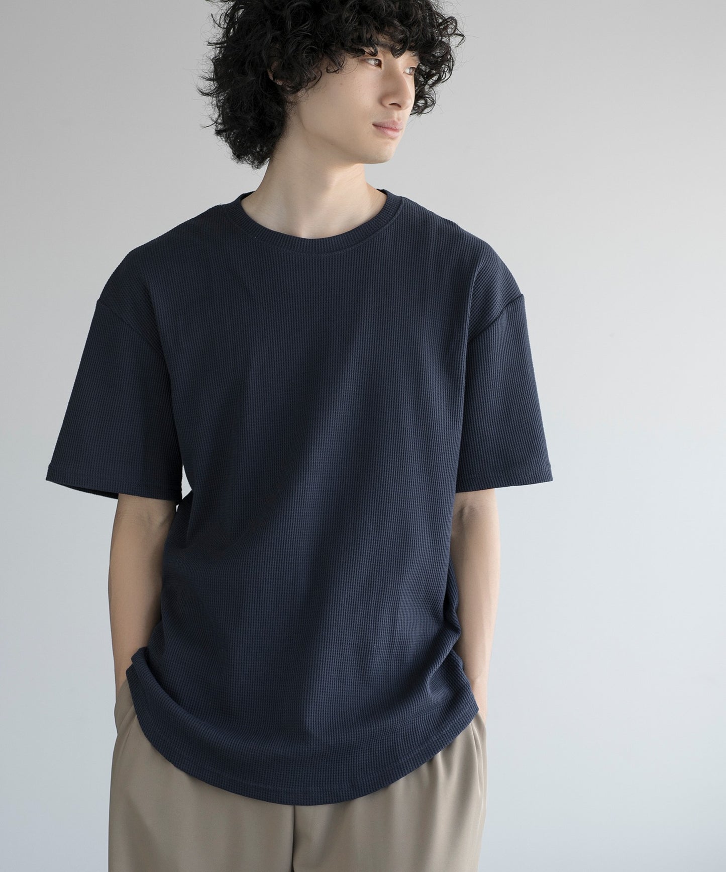 aimoha MEN/ TEXTURED KNIT TEE