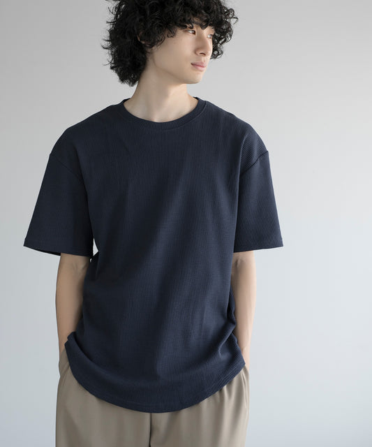 aimoha MEN/ TEXTURED KNIT TEE