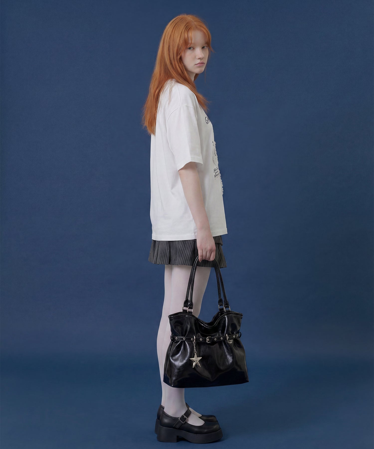 HOOK for girls　レースフリルハート ビッグTシャツ (SS)