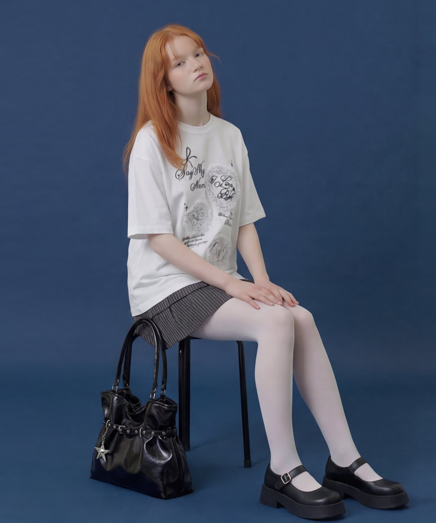 HOOK for girls　レースフリルハート ビッグTシャツ (SS)