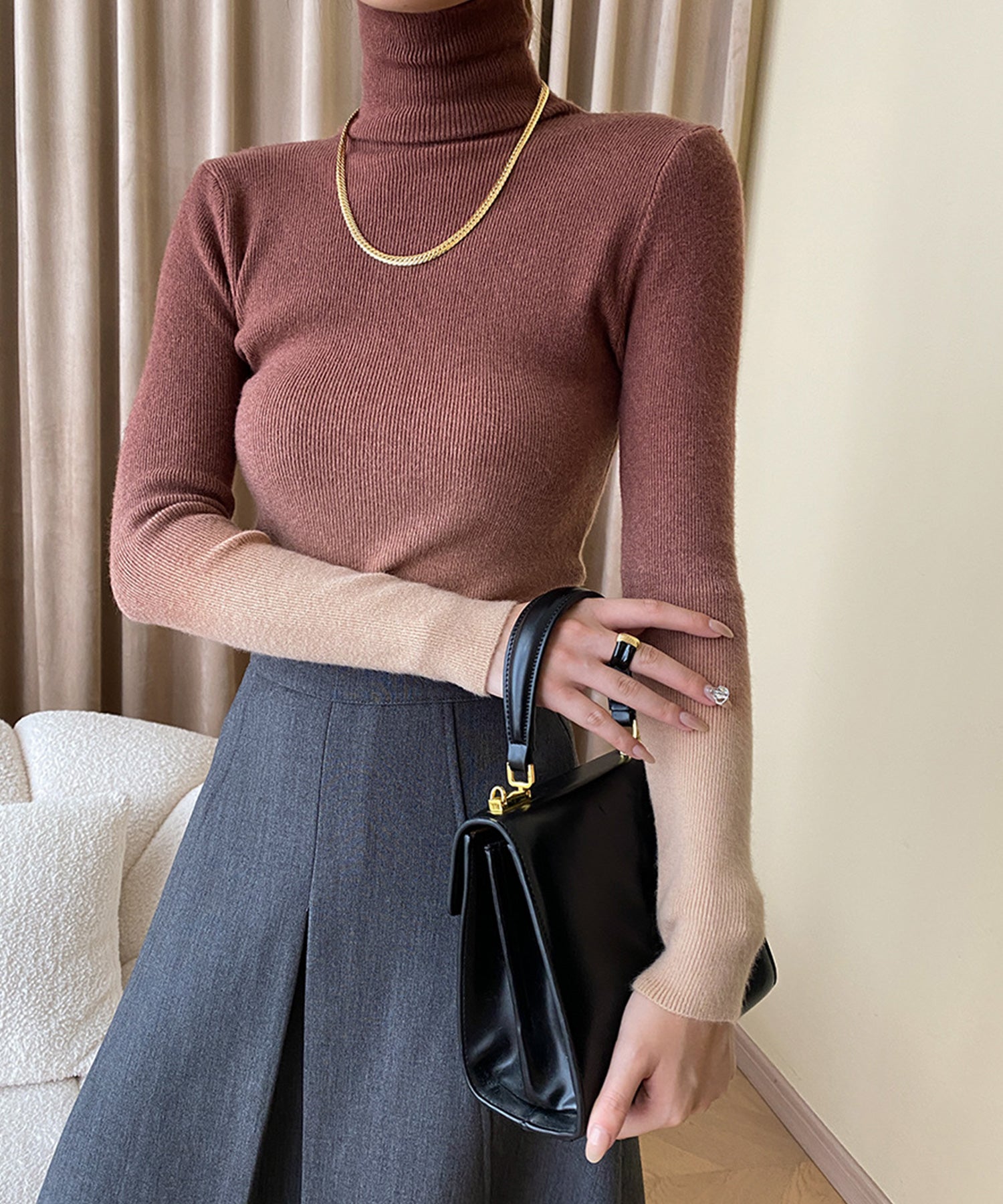 NAMACHEKO グラデーションニット COMME CA ISM｜変形 鹿の子 グラデーション ニット | Rakuten