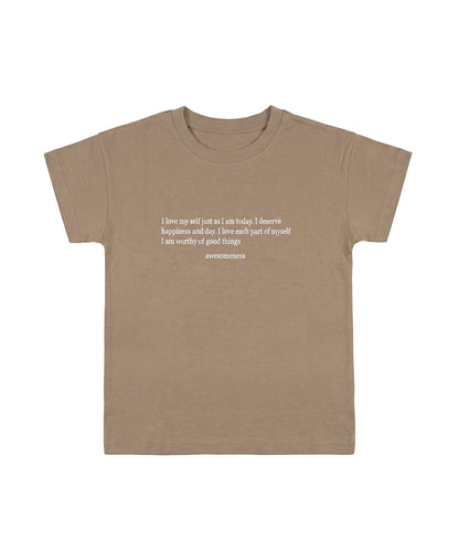 aimoha/ミニメッセージロゴTシャツ