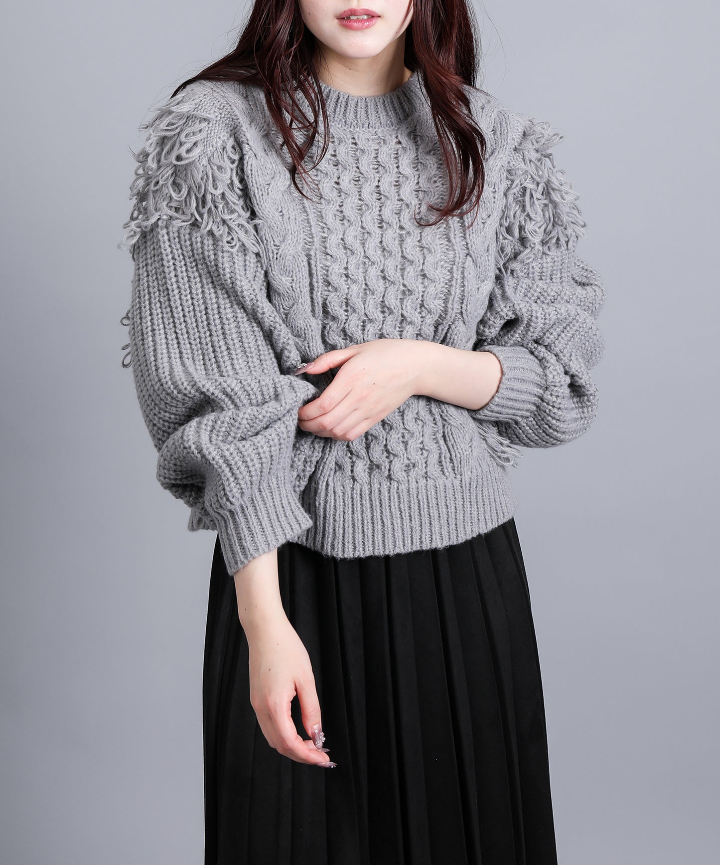 3.5Gモヘアタッチループフリンジ使いPO