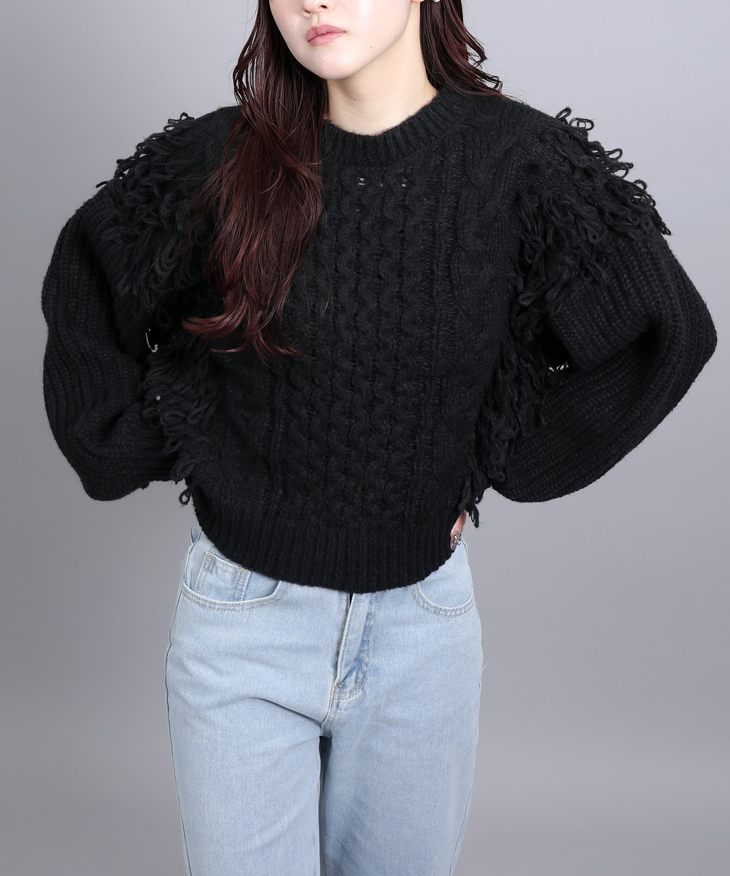 3.5Gモヘアタッチループフリンジ使いPO