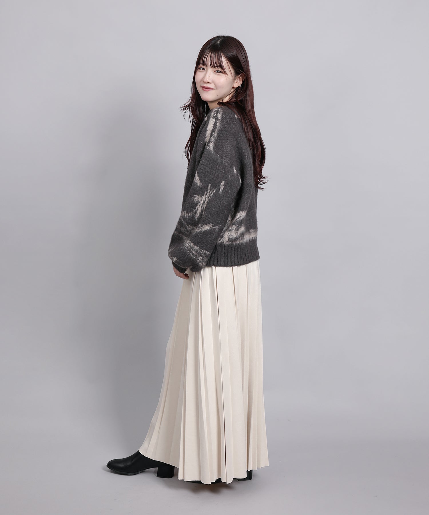 ニュアンス柄強起毛加工PO