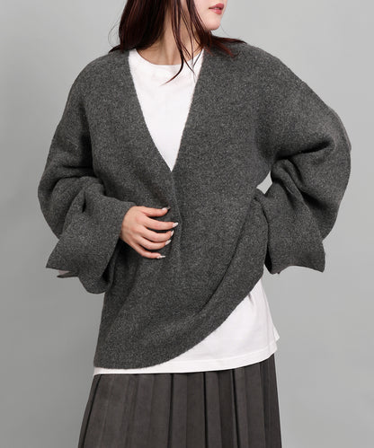 5Gヤクタッチワイドスリーブニット