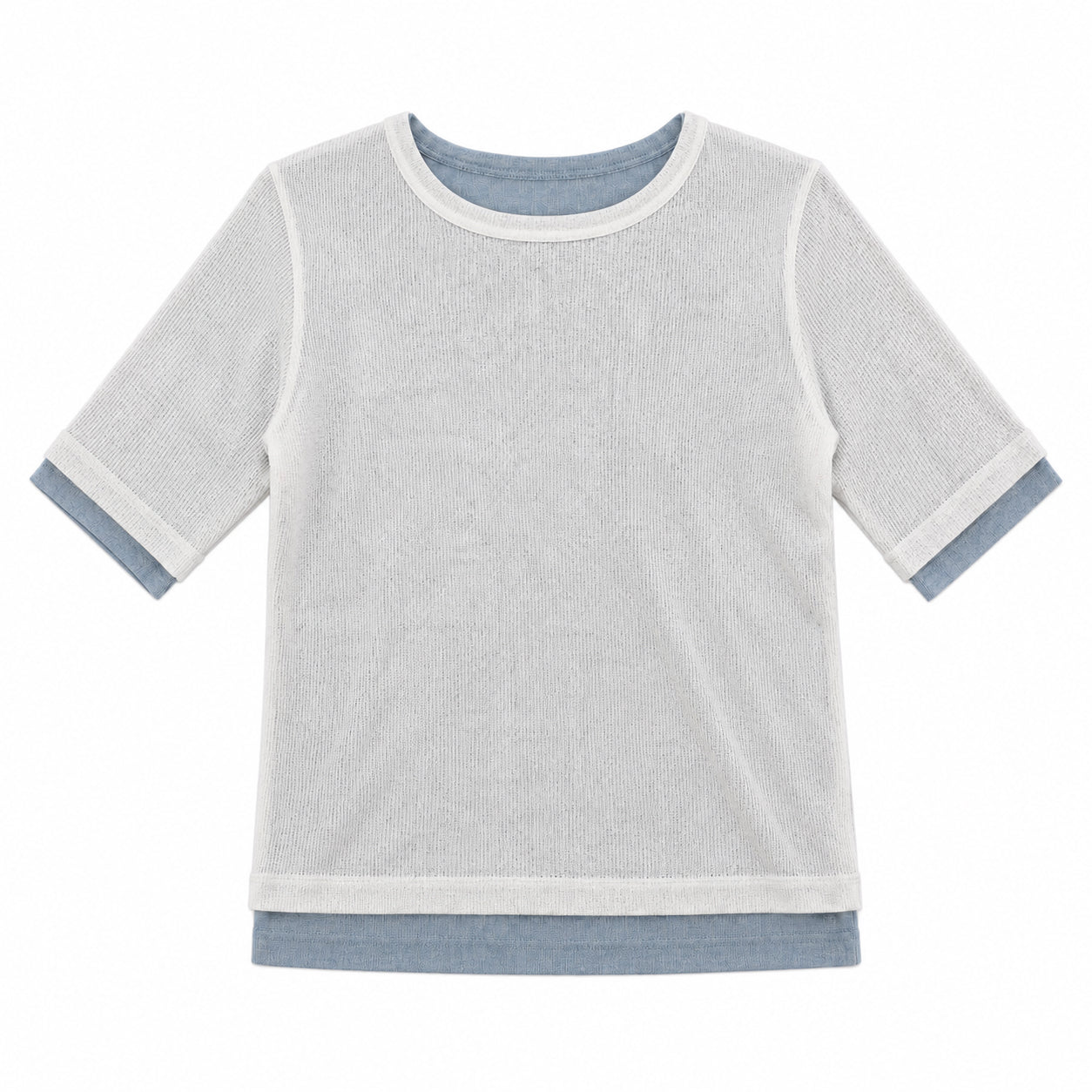 aimoha/シアーテレコTシャツ 2枚SET