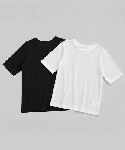aimoha/シアーテレコTシャツ 2枚SET