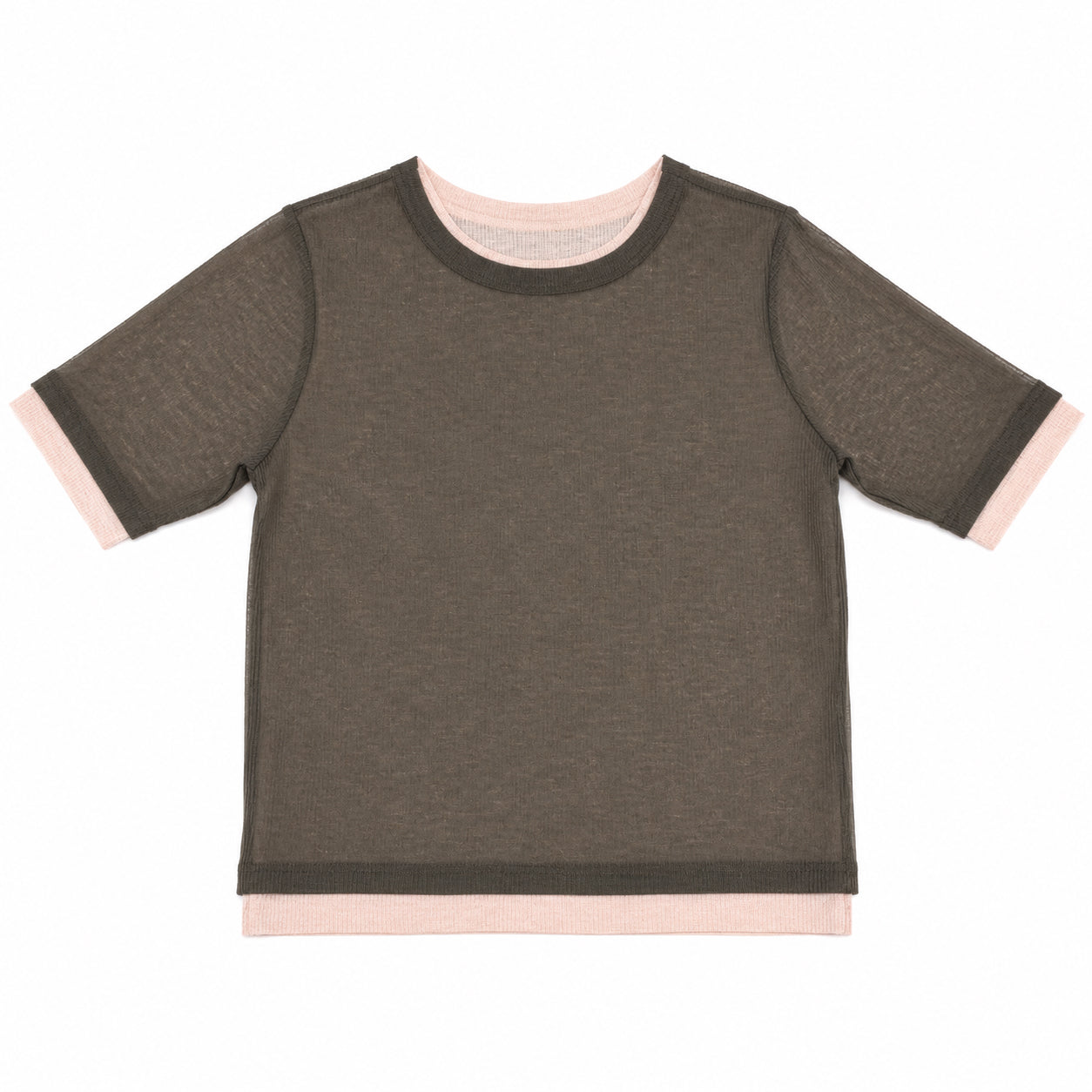 aimoha/シアーテレコTシャツ 2枚SET