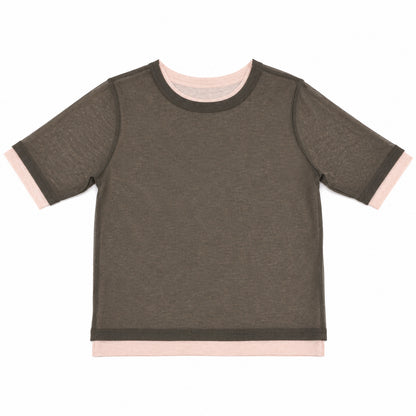 aimoha/シアーテレコTシャツ 2枚SET