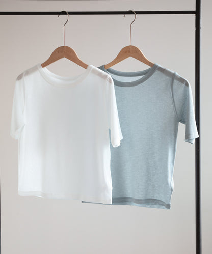 aimoha/シアーテレコTシャツ 2枚SET
