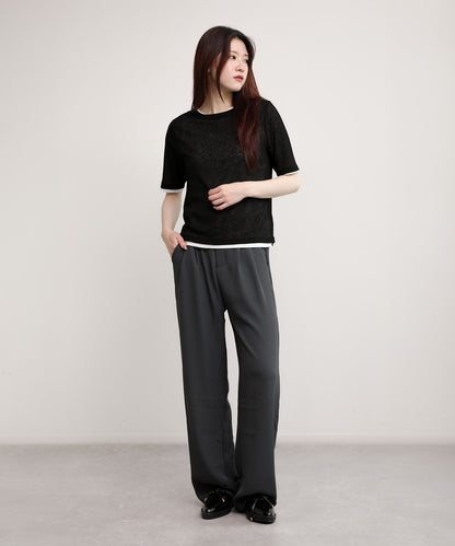 aimoha/シアーテレコTシャツ 2枚SET