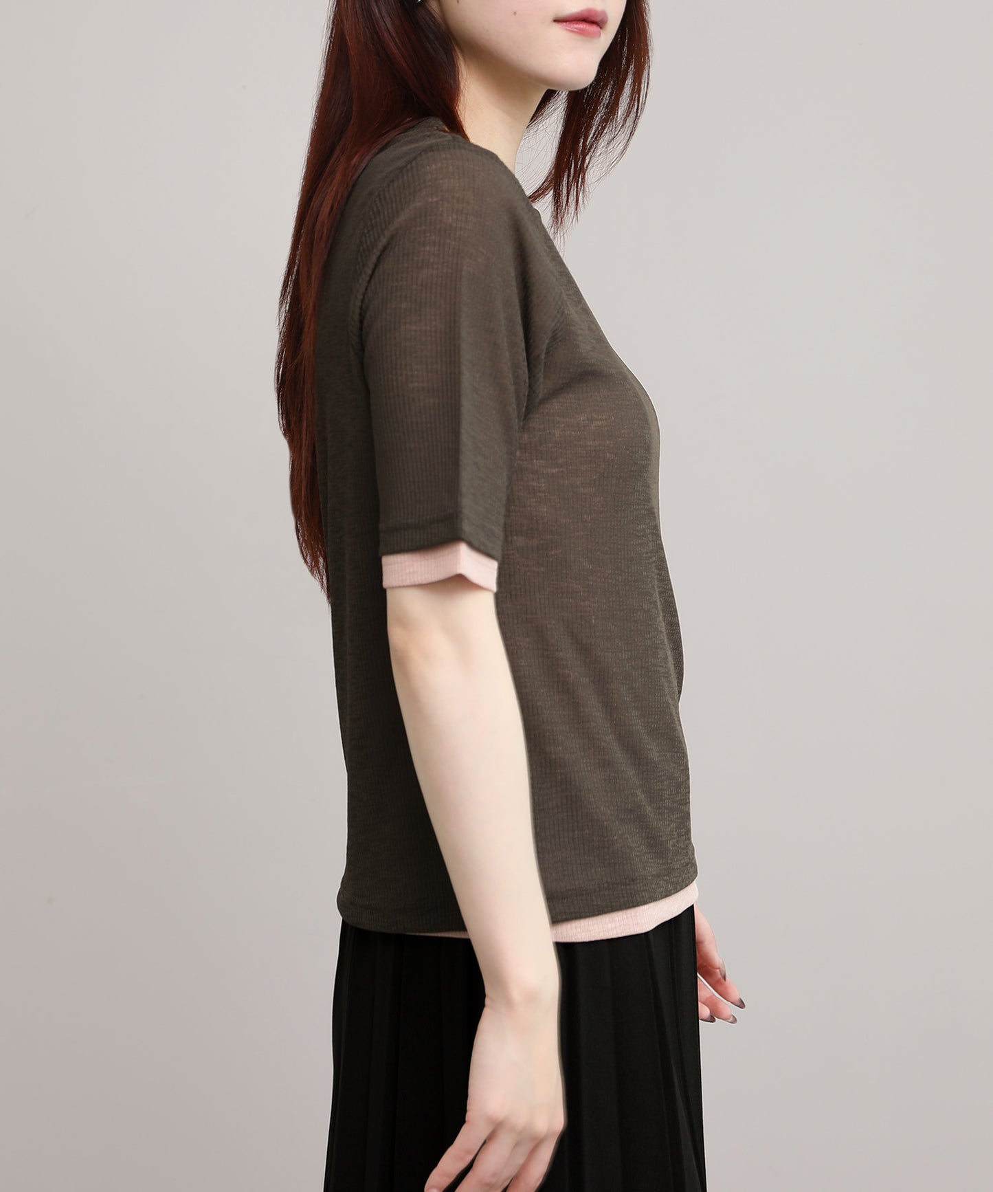 aimoha/シアーテレコTシャツ 2枚SET