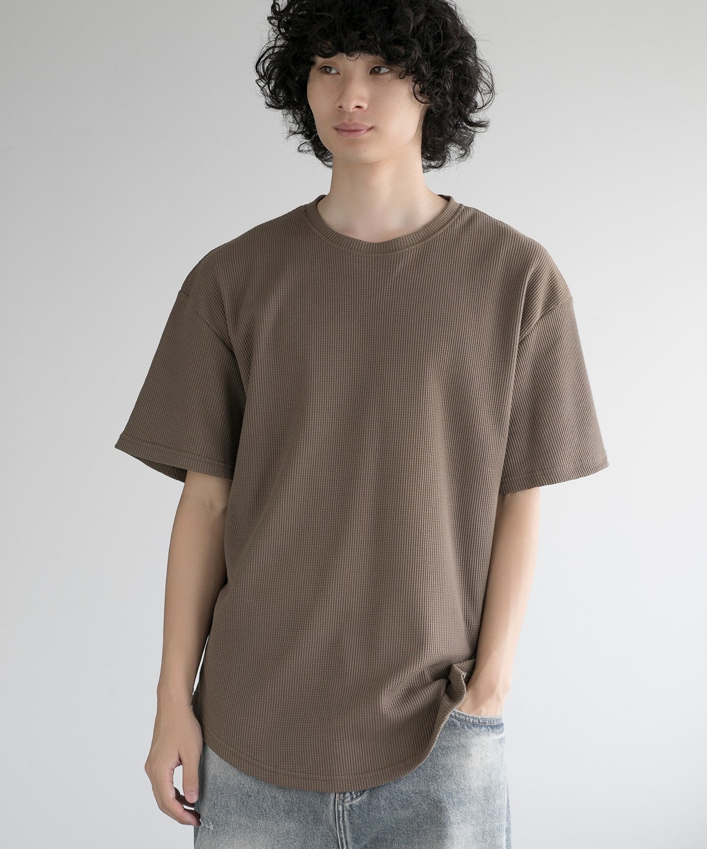 aimoha MEN/ TEXTURED KNIT TEE