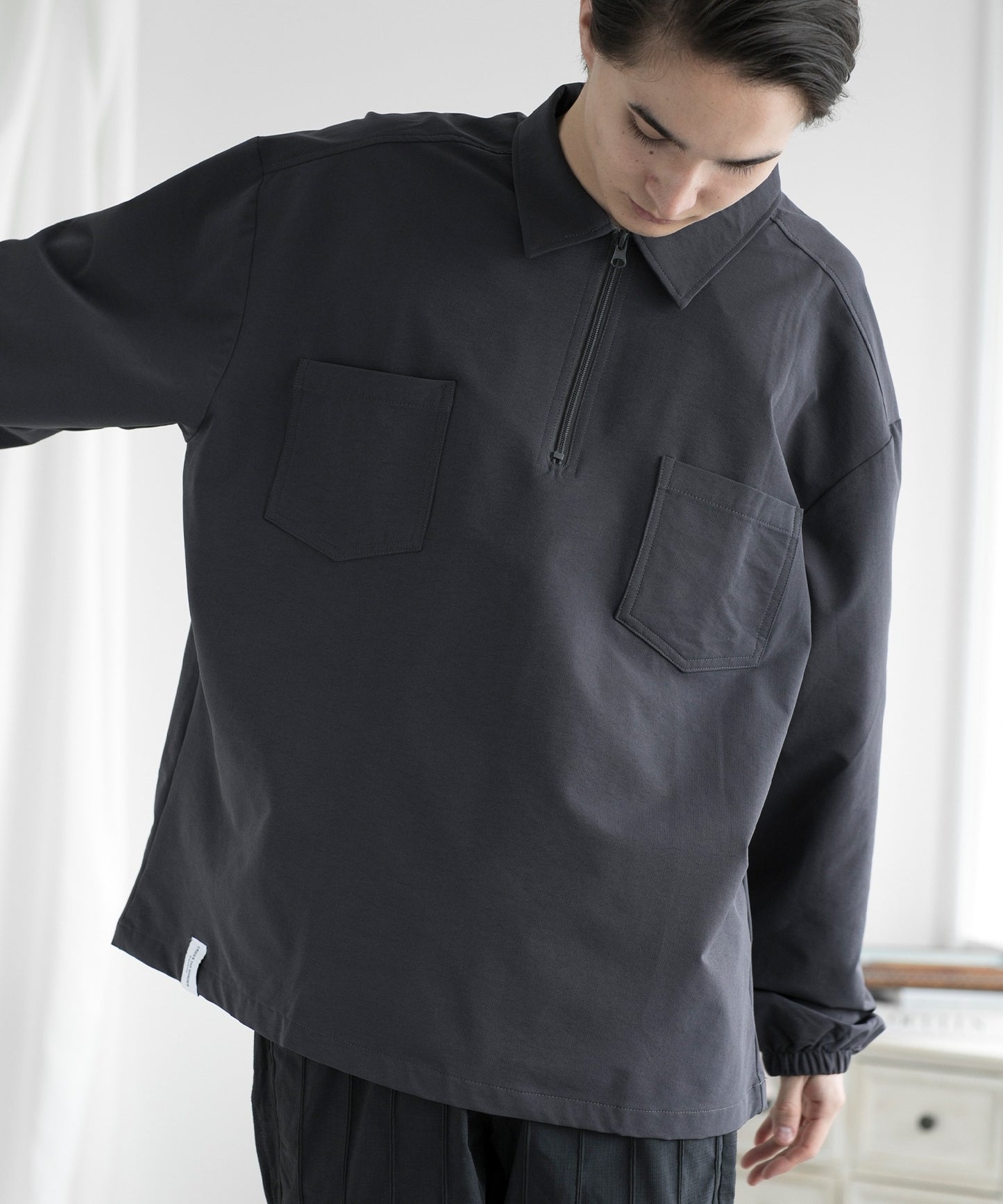 【aimoha MEN】FUNCTIONAL CPO SHIRT ファンクショナルCPOシャツ吸水速乾