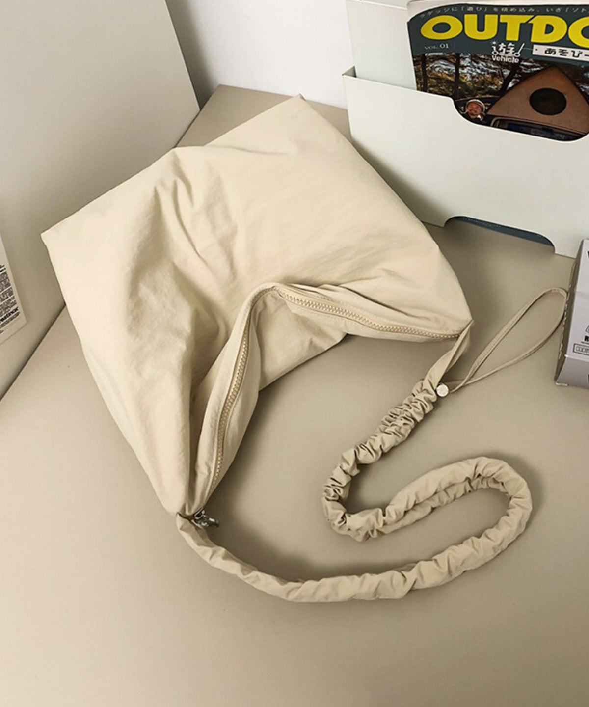 aimoha/ギャザーハンドル ワンショルダーバッグ